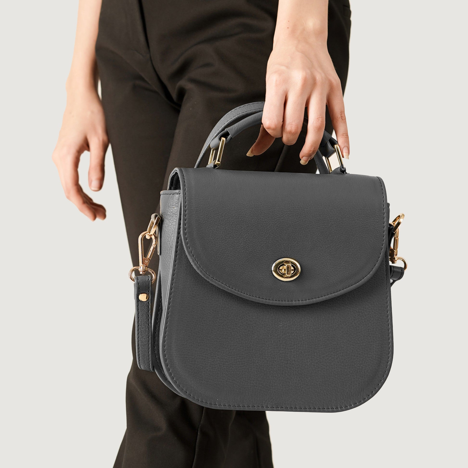 The Sandra Grey Leather