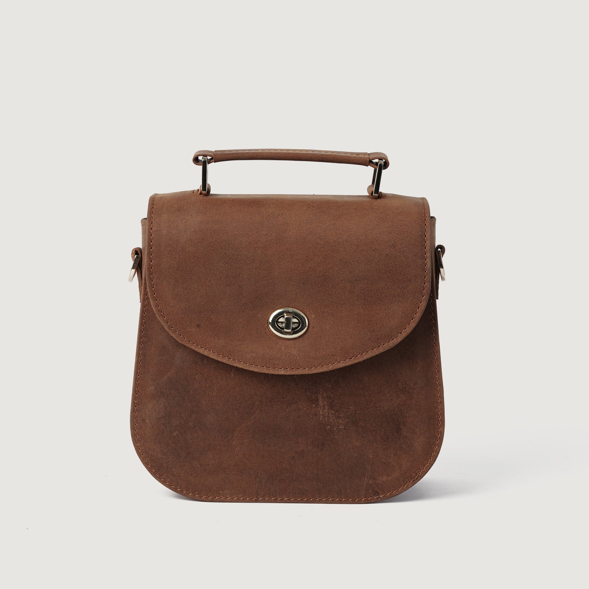 The Sandra Vintage Tan Leather