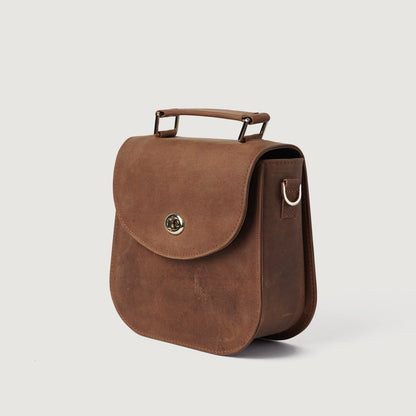 The Sandra Vintage Tan Leather