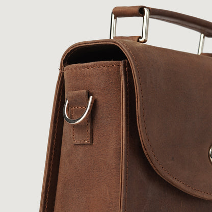The Sandra Vintage Tan Leather