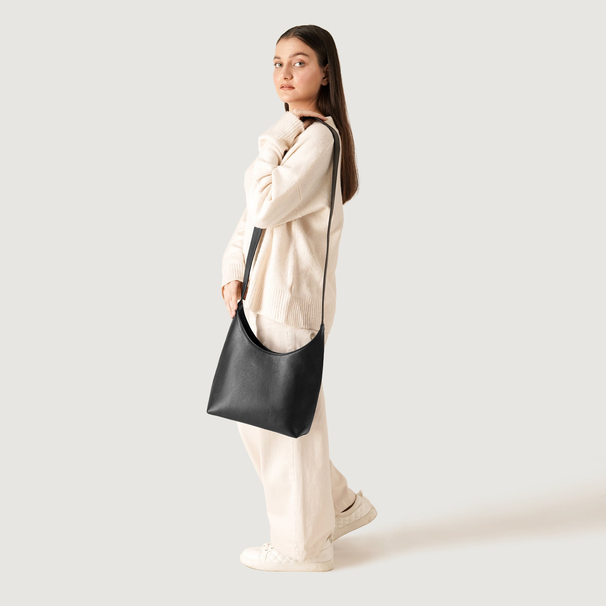 The Stefani Black Leather