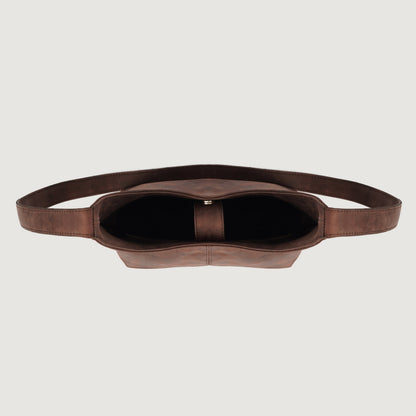 The Stefani Vintage Distressed Brown Leather