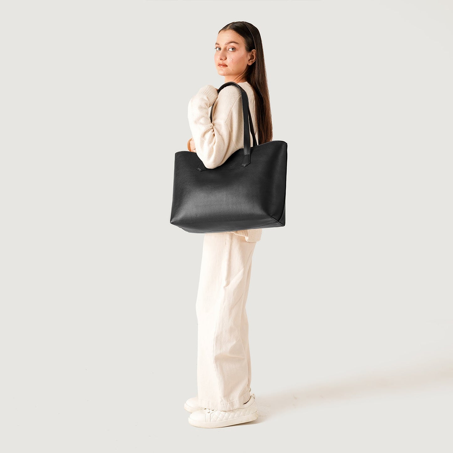 The Bianca Black Leather