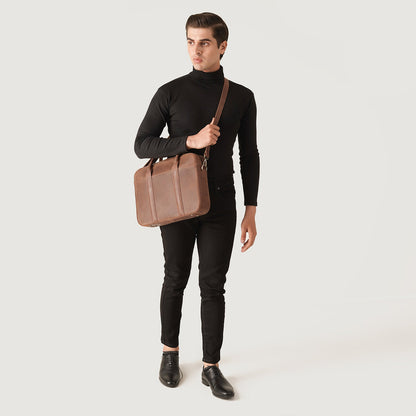 The Captain Vintage Tan Brown Leather 