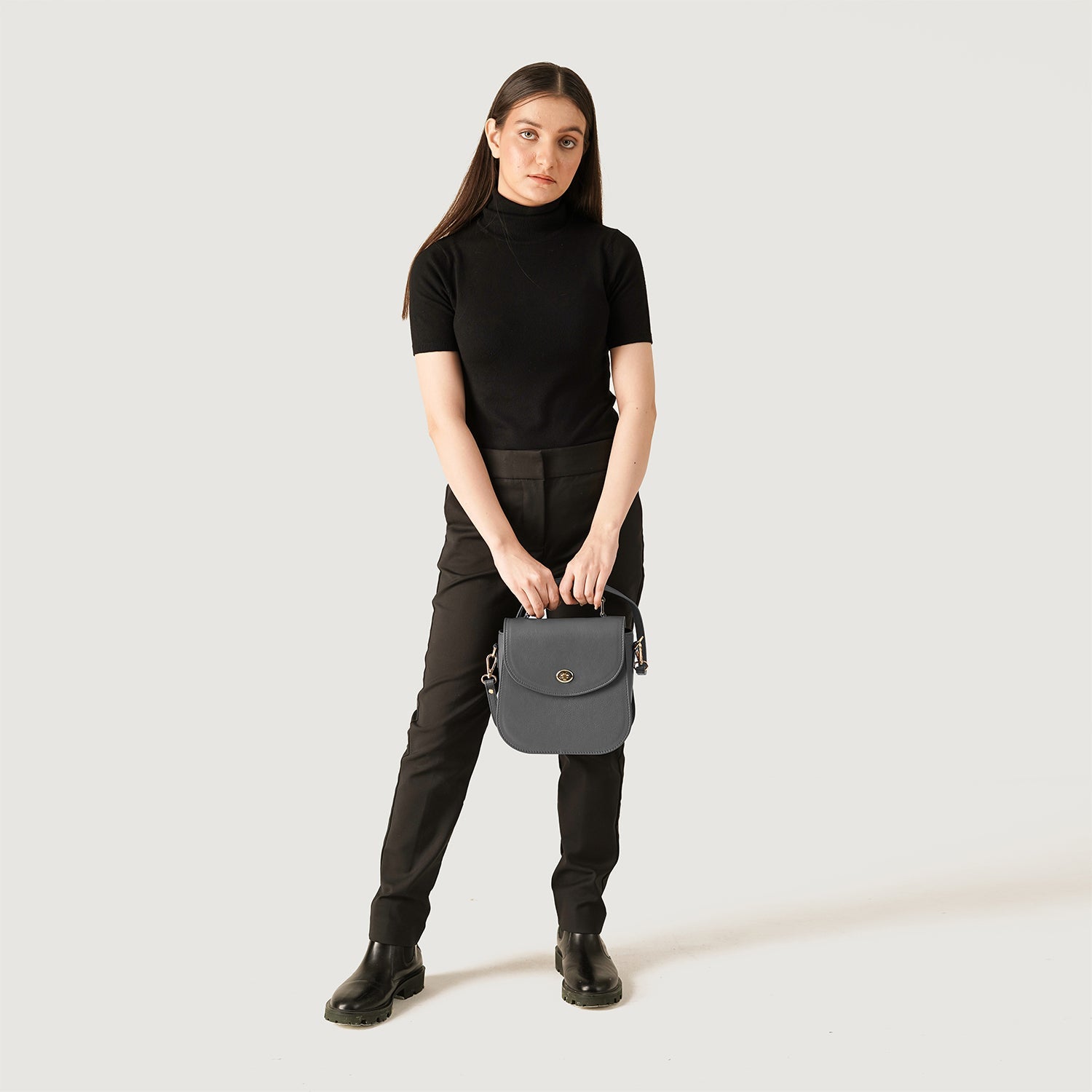 The Sandra Grey Leather