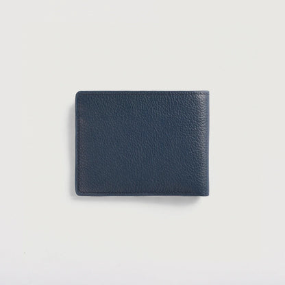 Voren Blue Leather Bi-fold Wallet
