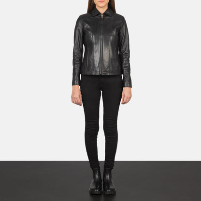 Colette Black Leather Jacket SH621