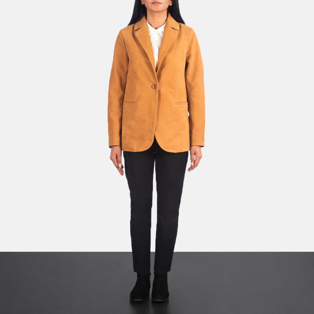 Norma Brown Nubuck Blazer SH574