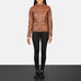 Tomachi Brown Leather Jacket SH524