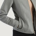 Elixir Grey Collarless Leather Jacket SH611