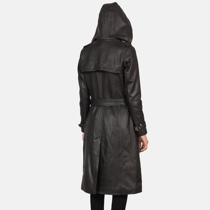 Fixon Hooded Brown Trench Coat SH603