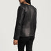 Nexi Quilted Black Leather Jacket SH577