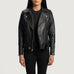 Rumy Black Leather Biker Jacket SH553