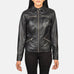 Tomachi Black Leather Jacket SH525