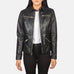 Tomachi Black Leather Jacket SH525