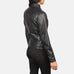 Tomachi Black Leather Jacket SH525