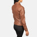 Tomachi Brown Leather Jacket SH524