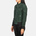 Zenna Green Suede Bomber Jacket SH505