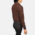 Zenna Mocha Suede Bomber Jacket SH504