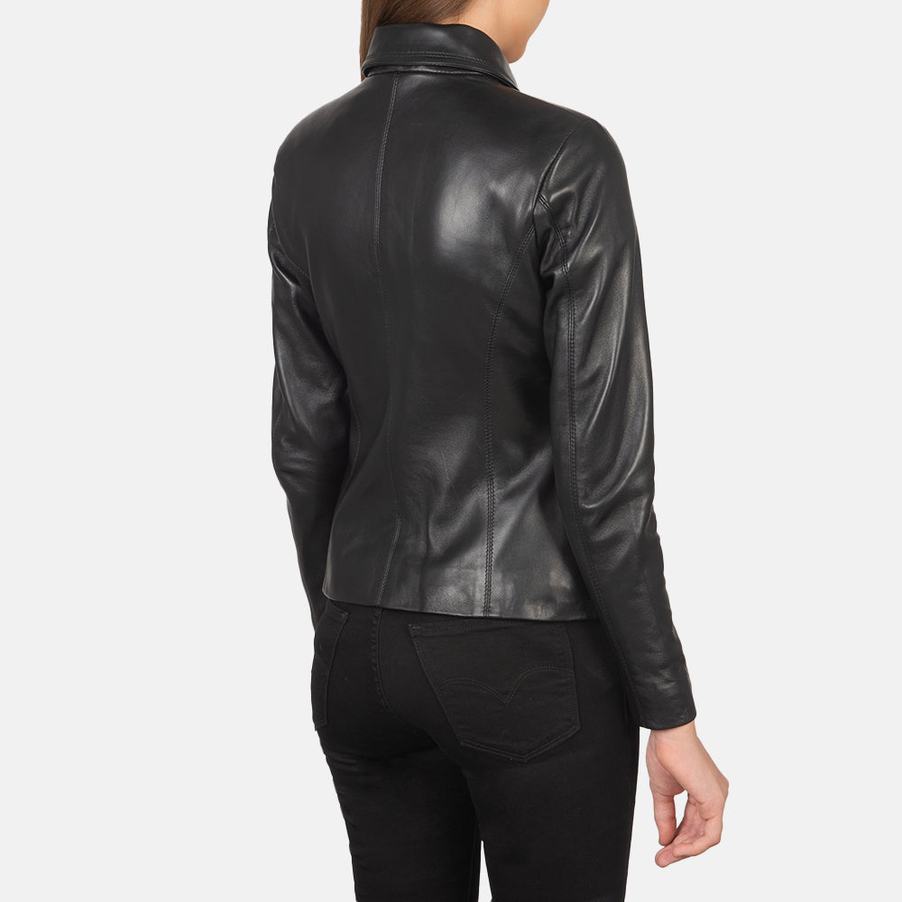 Colette Black Leather Jacket SH621