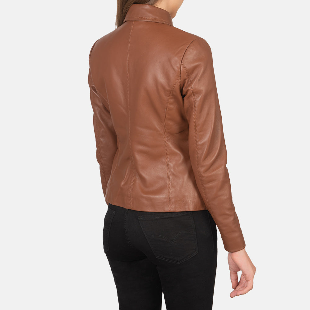 Colette Brown Leather Jacket SH620
