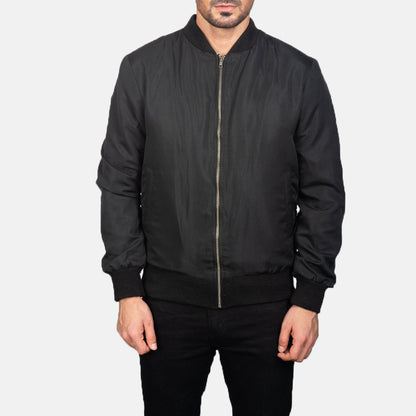 Zack Black Bomber Jacket SH14