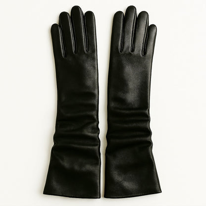Black Opera Gloves full length